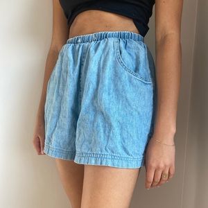 Denim shorts